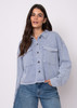 NARA DENIM LOOK FRENCH TERRY LS JACKET 57F036SO