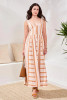 MAXI DRESS W/STRAPS STRIPE 950O-5400