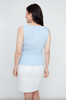 SLVLESS BLOUSE STRIPE W/BOW R5185-477