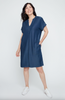 CAP SLEEVE DRESS TENCEL W/POCKETS R4362