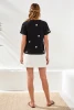 SS CREW NECK TOP W/DOTS 3043O-8451