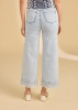 PULL ON WIDE ANKLE SCALLOP EDGE DENIM 2125669