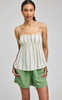 ROSIE LINEN SPAG STRAP STRIPE TANK GF2605-2933