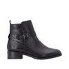 CLEAN FASHION ANKLE BOOT STRAP DETAIL BLACK D3U7200