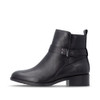 CLEAN FASHION ANKLE BOOT STRAP DETAIL BLACK D3U7200