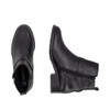 CLEAN FASHION ANKLE BOOT STRAP DETAIL BLACK D3U7200