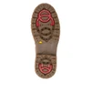 LACE UP SIDE ZIP WP BOOT OC FLIP GRIP CUOIO D9384-22