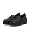 SLIP ON LOAFER LUG HEEL  BLACK 43050-01