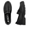 SLIP ON LOAFER LUG HEEL  BLACK 43050-01