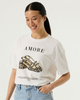 CREWNECK TEE NOVELTY SCREEN SS P260204