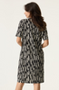 VNECK SS PRINT TEE DRESS N260285