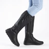 WP TALL BOOT SD ZIP ADJ CALF BLACK Z0090-00