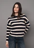 MAHEEN LS CREW STRIPE PULL OVER 78S524S