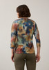 DROP SHOULDER VNECK TOP MUTED PRINT 3556451