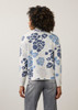 MOCK NECK LOOSE FLORAL SWEATER BLUES 1301535