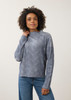 LS FUNNEL NECK 2 TONE SWEATER 1048314