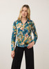 LS SPLIT NECK FLORAL POPLIN BLOUSE 7902623