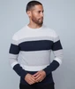 STRIPE CREW SWEATER 75MS310MC