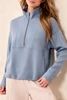TECHNOLUX 1/4 ZIP FUNNEL NECK TOP 3188O-3390