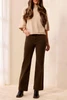 PATTERN HI RISE WIDE LEG PANT 3200O-8397