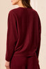 L/S DOLMAN V-NECK SOLID TOP 6241O-5607