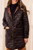 REVERSIBLE QUILTED 3/4 JACKET 6248O-5634