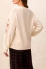 CREW NECK SWEATER FLORAL W/EMB 3155O-8500