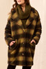 LINED COCOON PLAID COAT 6283O-5056