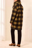 LINED COCOON PLAID COAT 6283O-5056