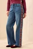 AUDREY WIDE DENIM W/FANCY EMB 6339O-5229
