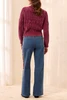 AUDREY WIDE DENIM W/FANCY EMB 6339O-5229