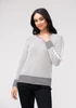 CREW POPCORN W SCARF SWEATER 37068