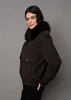 MIKAYA PU JACKET FAKE FUR COLLAR 78J084S