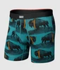 VIBE XTRA BOXER BRIEF FLY BISON BLING/SEASCAPE SXVX24FBIS