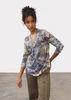 3/4 SLV V-NECK TOP REN BOUQUET 3740451(3740451)