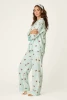 HERITAGE FLANNEL PJ SET TIPSY TIME  RZFLPJ1POOLB