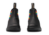 Blundstone 2105 - Original Black with Rainbow Elastic and Contrast Stitching (sizing to AUS 7.5)
