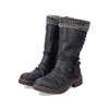 TALL BOOT WP CASUAL BLACK W.KNIT Z4755-00