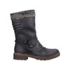 TALL BOOT WP CASUAL BLACK W.KNIT Z4755-00