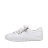SNEAKER LEATHER ZIP DETAIL WHITE L59L1-83