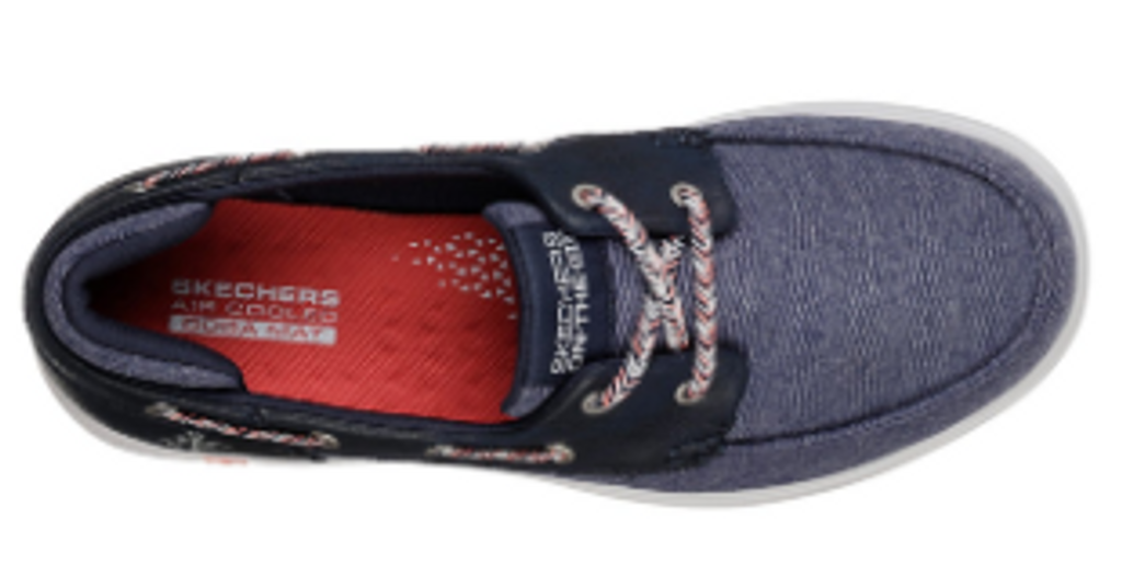 skechers red boat shoes