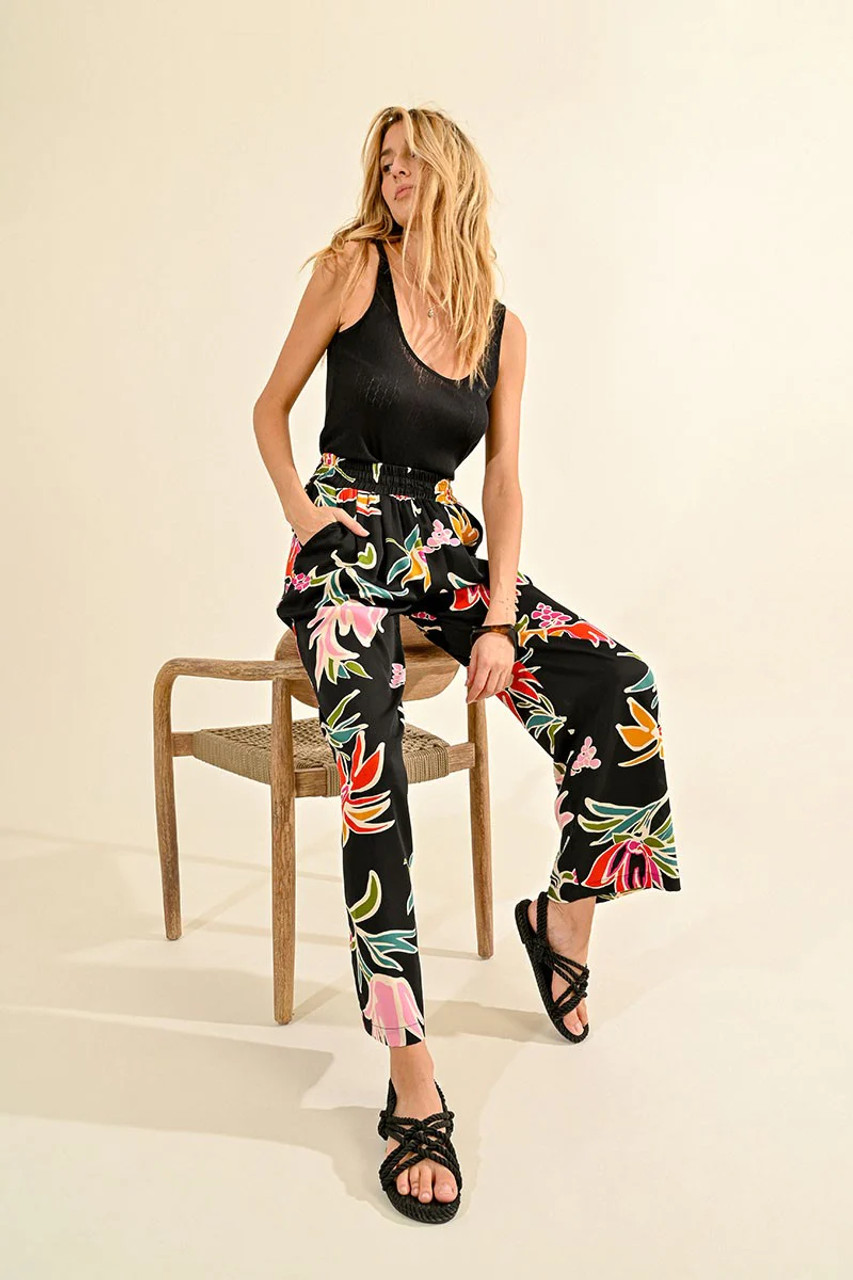 PALAZZO PANT FLORAL LAHS116CP - Brock's