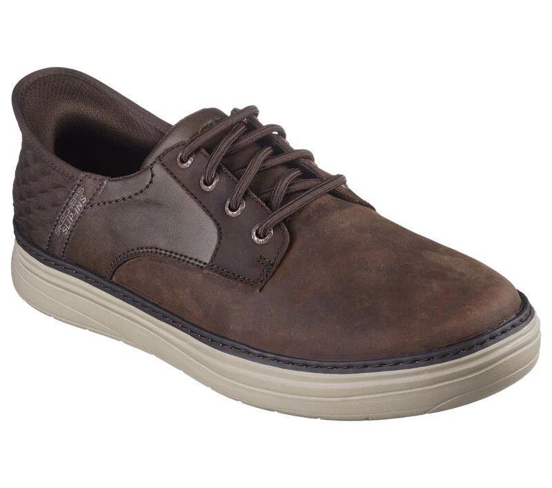 SLIP-INS HYLAND ROUND TOE LEATHER MED 205279 - Brock's