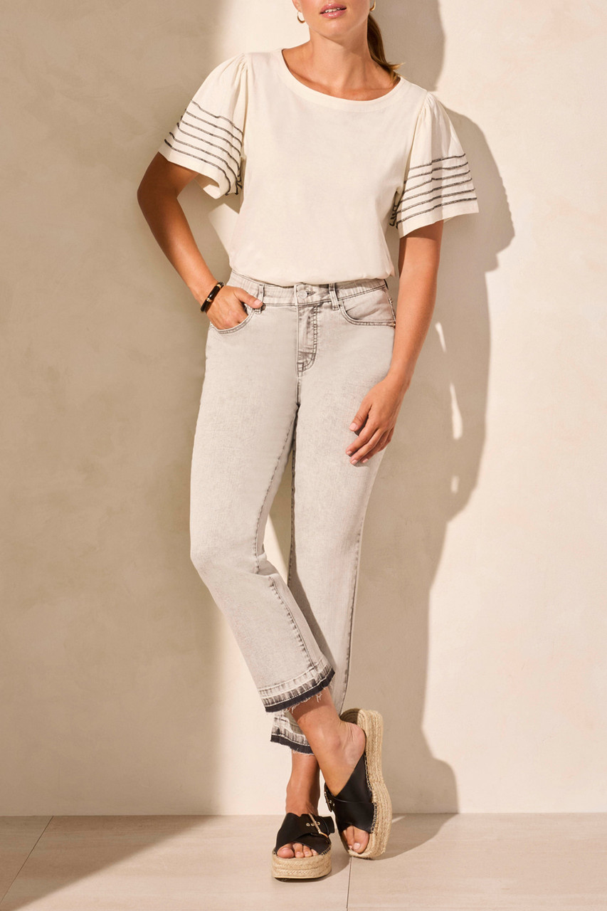 SOPHIA MICRO FLARE CROP JEANS 7735O-2020 S25 Brock's