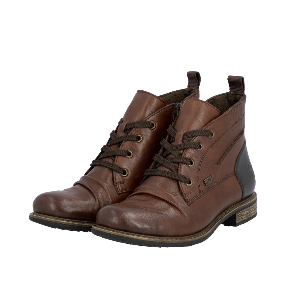 SDZIP WP BOOTIE TONAL HEEL CHESTNUT 74804-22 - Brock's