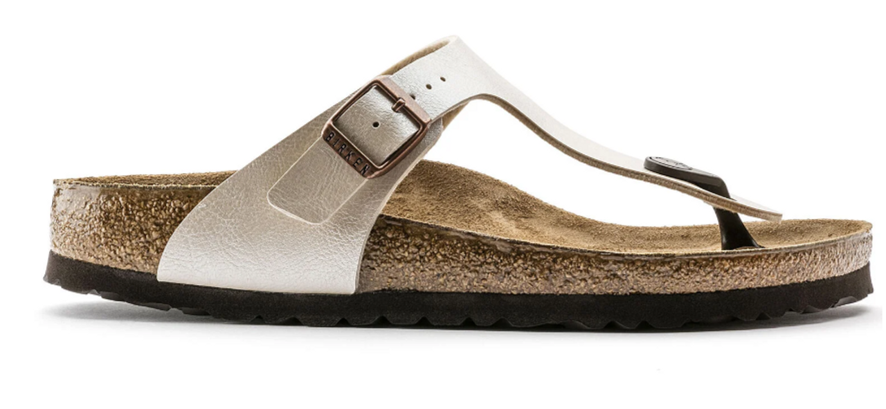 birkenstock gizeh graceful pearl white
