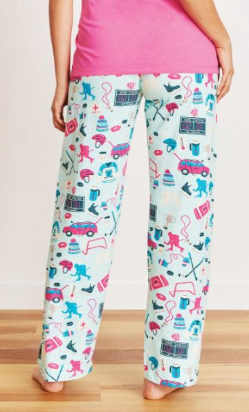 HOCKEY MOM JERSEY PAJAMA PANTS 
