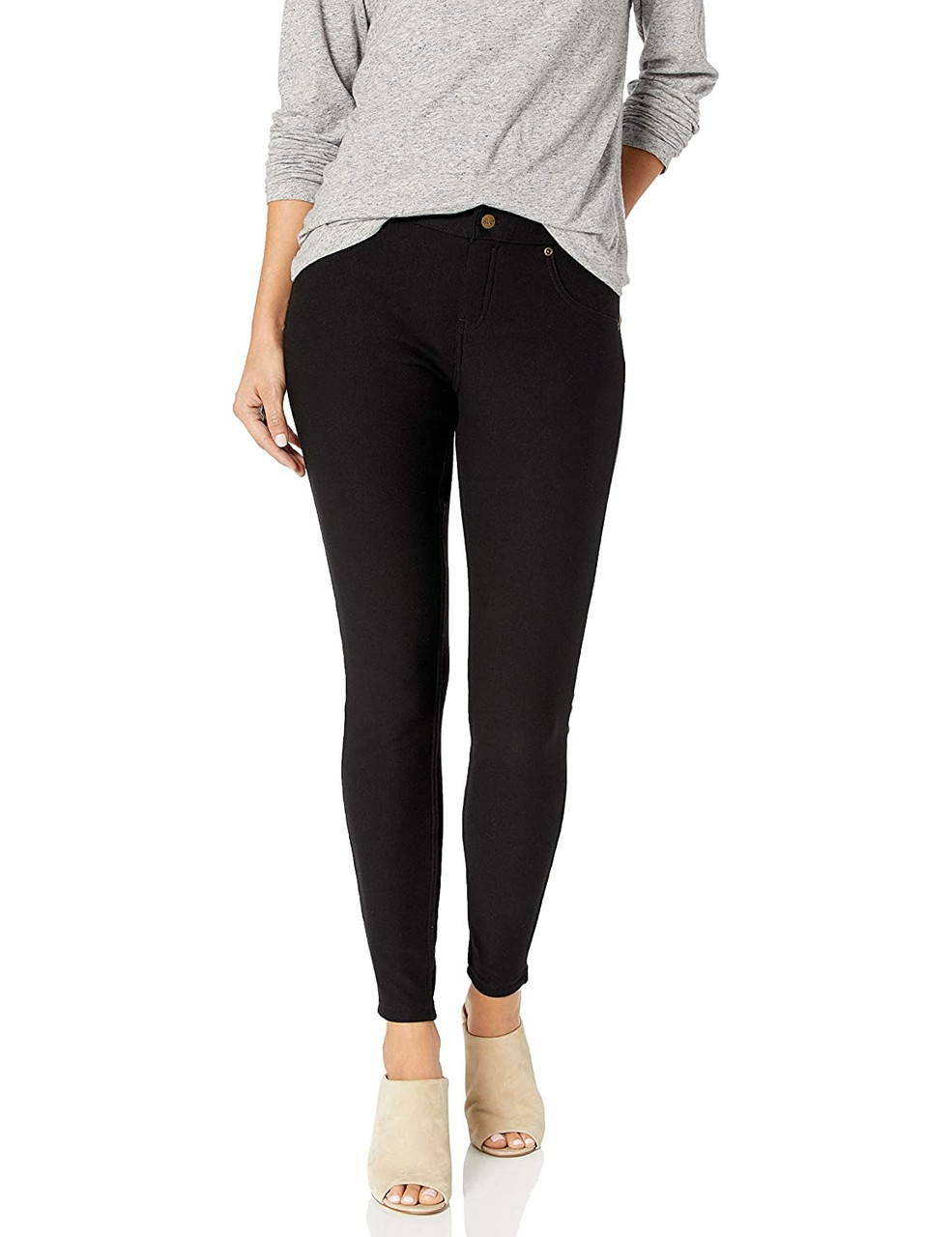 FLEECE LINED DENIM LEGGINGS 21254 Brock's - Main Image