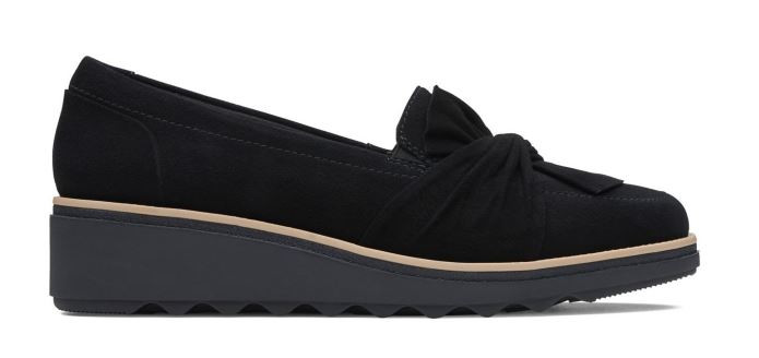 sharon dasher black suede