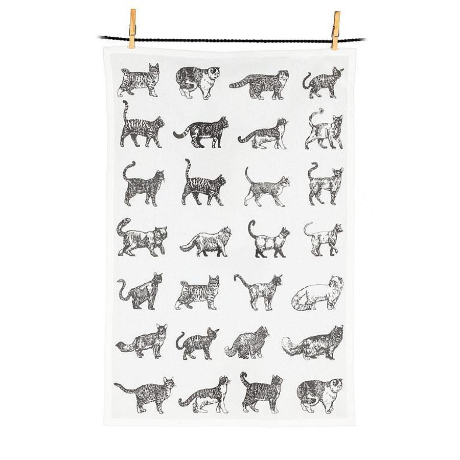 CAT OUTLINE MOTIF KITCHEN TOWEL 56VTAB185(56VTAB185)